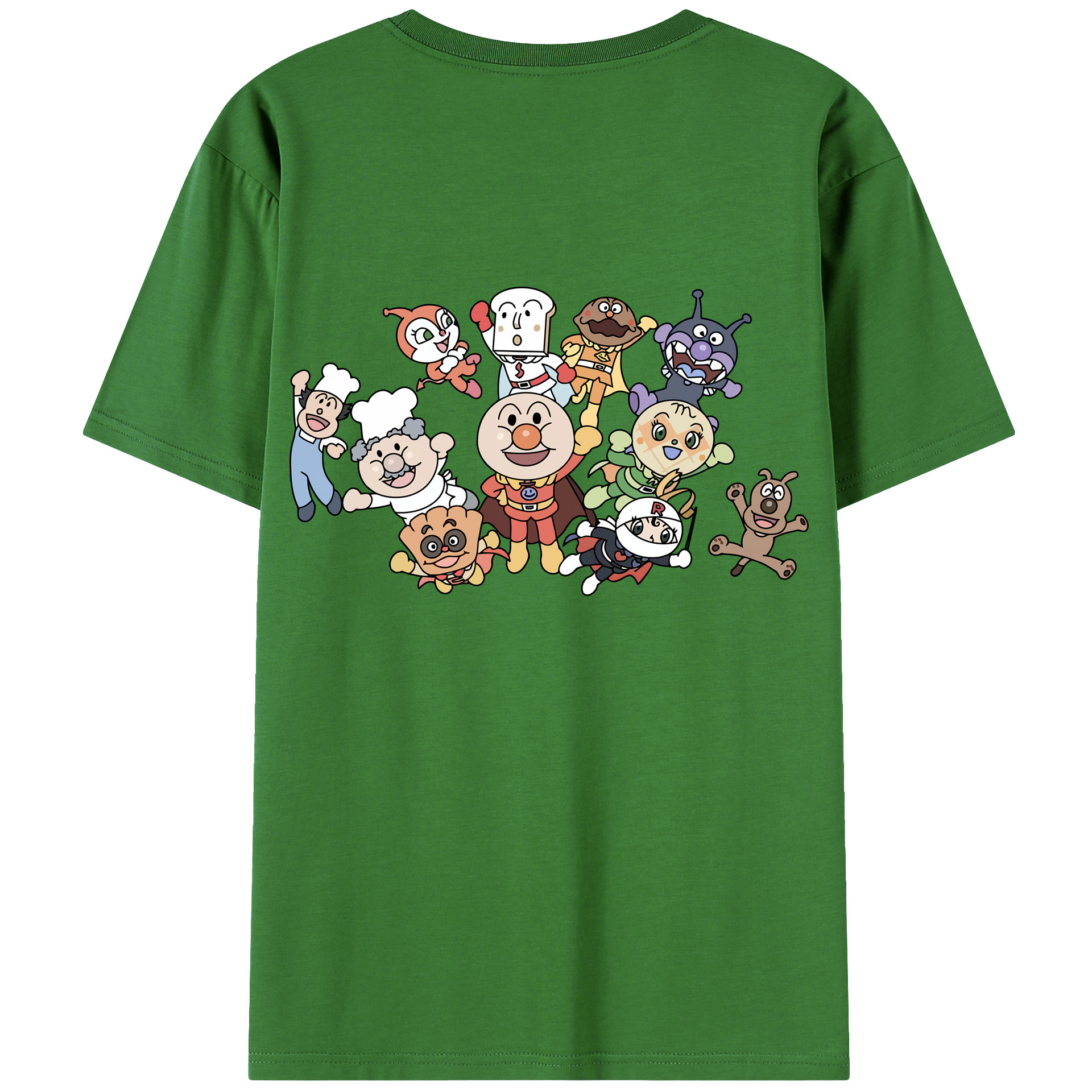 （画像用） アンパンマン Anpanman レディース半袖Tシャツ(バックプリント)